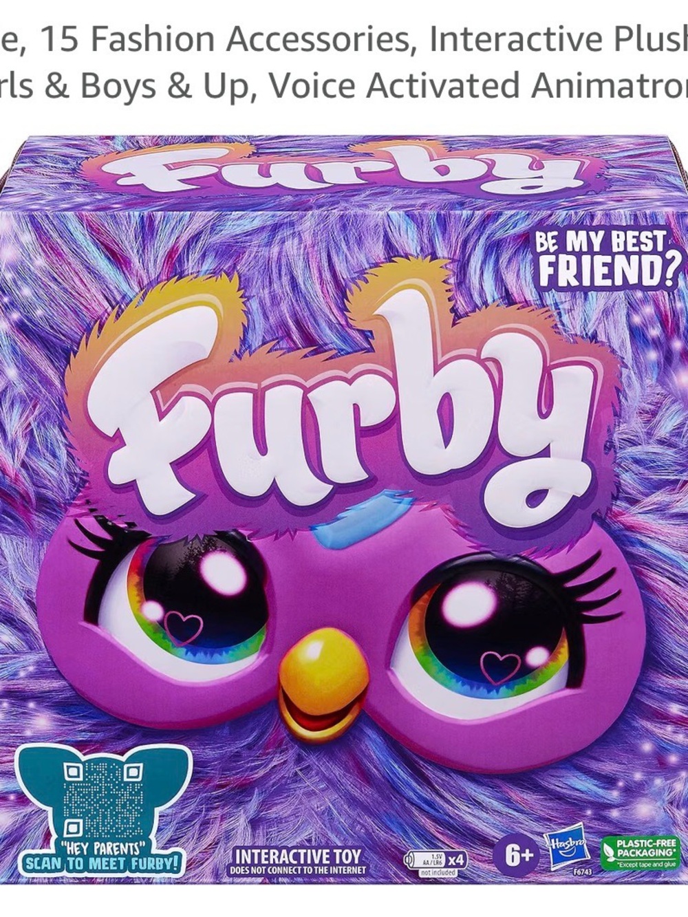 Furby Interactive Plush Toy - Purple
